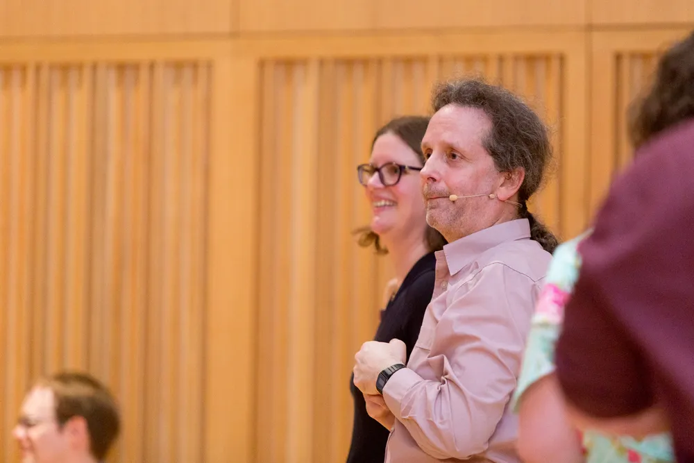 Peter managed to teach us to ceilidh while dancing